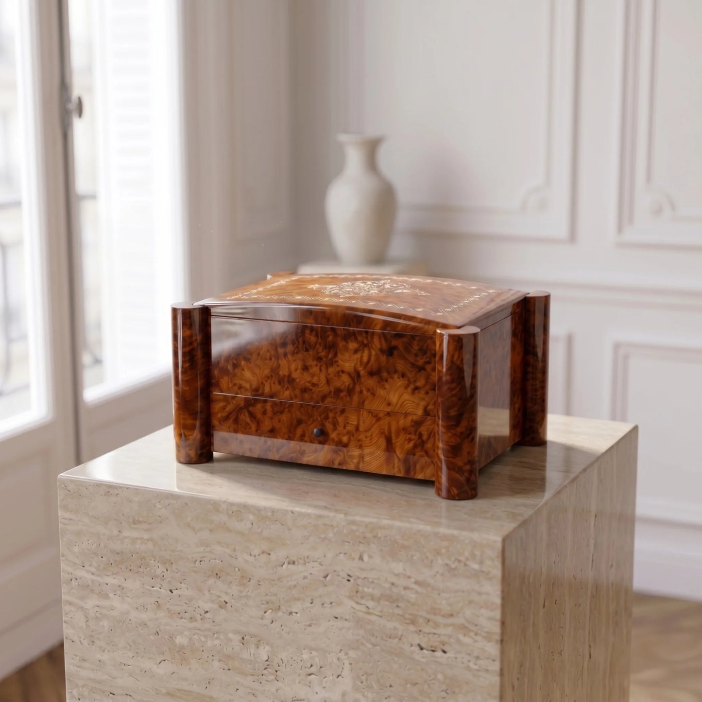Pandora Jewelry Box Thuya Wood | Essaouira Handcrafted