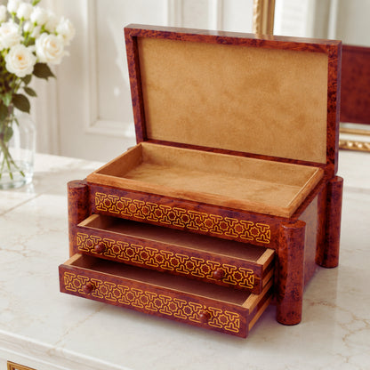 Pandora Jewelry Box Thuya Wood | Marrakech Handcrafted