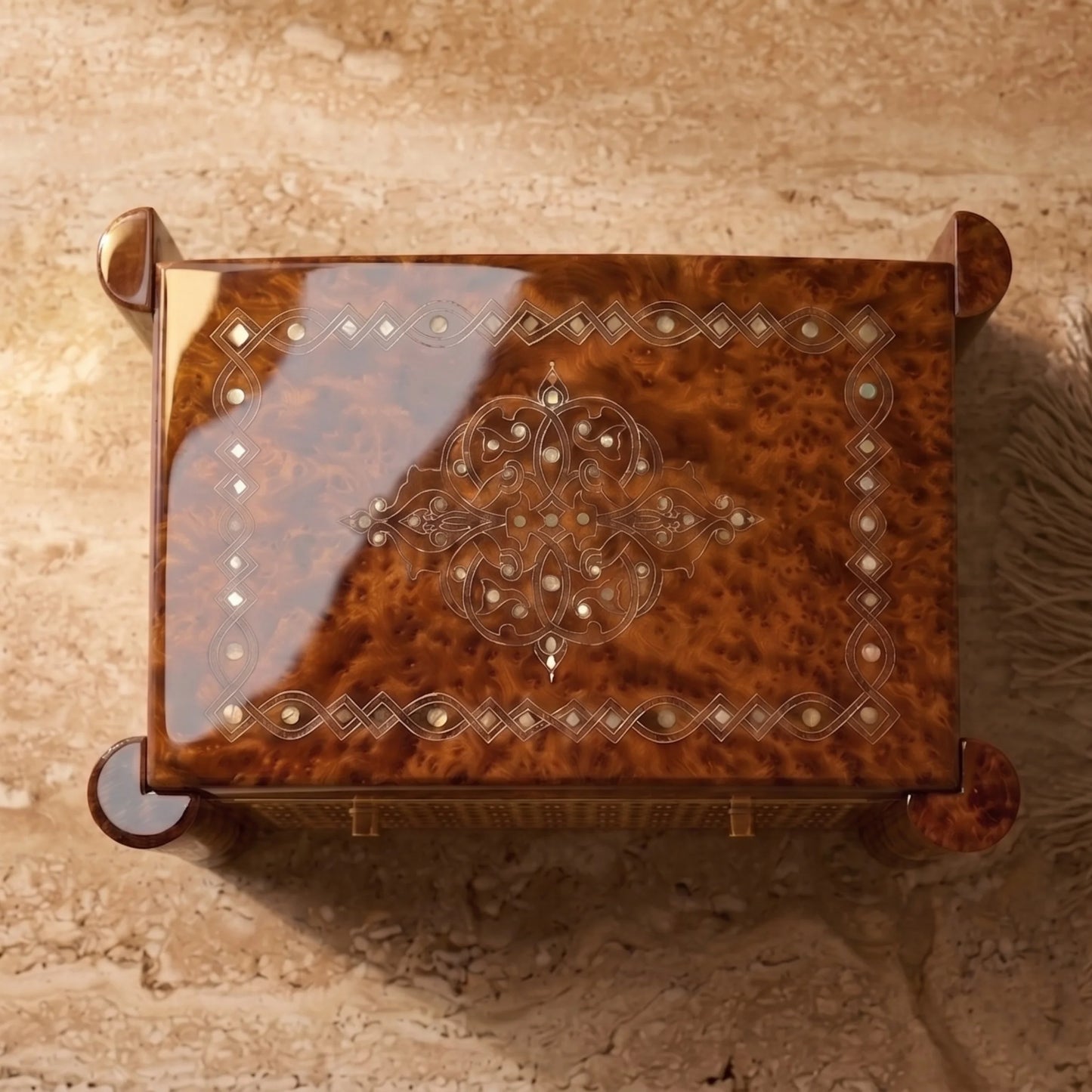 Pandora Jewelry Box Thuya Wood | Essaouira Handcrafted