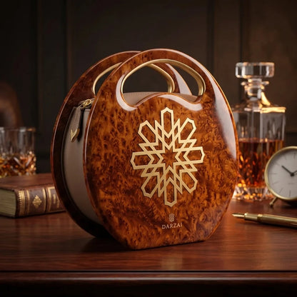 The Medina Tote | Thuya Burl & Leather