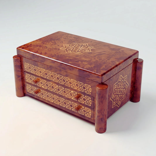 Pandora Jewelry Box Thuya Wood | Marrakech Handcrafted